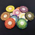 "Sunshine" Tournament Version Poker Chip Set - 100 chip set - made of 14g clay composite - with accessories.