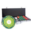 Mallette de 500 jetons de poker "SUNSHINE" - version TOURNOI - en clay composite 14 g - avec accessoires