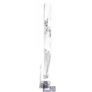 Trofeo di poker VINCITORE DEL TORNEO - in vetro - testo inciso - 20cm di altezza