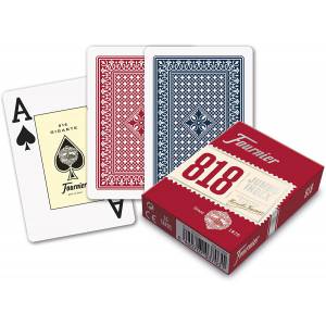 FOURNIER "818" - Kartenspiel mit 54 kartonierten Karten - 2 große Indizes