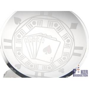 Puchar pokerowy Las Vegas - szklany - 22 cm wysokości