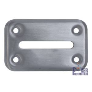 Stainless Steel "INOX XL" Chips Slot for poker table - screw-on - 76x10mm slot