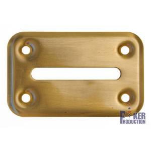 Brass Poker Table Chip Slot - Screw-on - 52mm x 7mm slit.