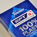 Fournier "EPT" - Pokerformat plastspelkort med 55 kort - 100% plast - 2 stora index