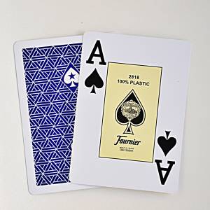 Fournier "EPT" - Jeu de 55 cartes 100% plastique – format poker - 2 index Jumbo