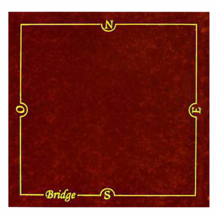 Tapete de Bridge em suedine - 77 x 77 cm