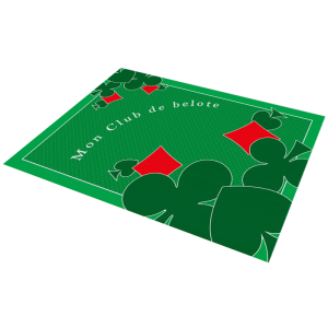 Tapis de Belote personnalisé "JERSEY"