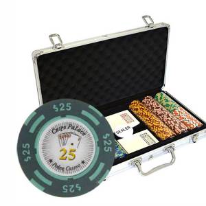 Mallette de 300 jetons de Poker "CHIPS PALACE" - Version TOURNOI - en Clay composite 14 g - avec accessoires