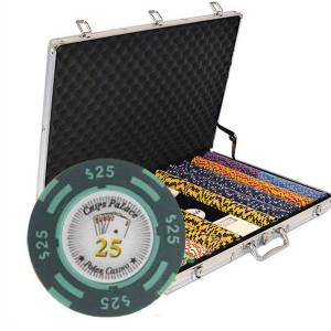 "1000 poker chips set "CHIPS PALACE" - TOURNAMENT edition - in 14g clay composite - with accessories."