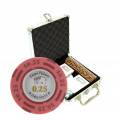 Valigetta da 100 fiches da poker "CHIPS PALACE" - versione CASH GAME - in clay composite da 14 g - con accessori