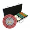 Mallette de 400 jetons de Poker "CHIPS PALACE" - version CASH GAME - en clay composite 14 g - avec accessoires