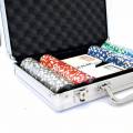 Mallette de 200 jetons de poker "LASER EAGLE " - en ABS insert métallique 12 g - avec accessoires
