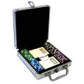 "ROYAL FLUSH" Tournament Edition 100-Piece Poker Chip Set - ABS with Metal Insert - 12g Weight - Includes Accessories.