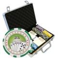 Valigetta da 200 fiches da poker "ROYAL FLUSH" - versione TORNEO - in ABS con inserto metallico da 12 g - con accessori