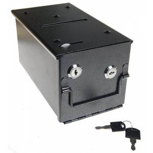 Drop Box "SMALL" - para mesa de poker - em metal - com fecho duplo.