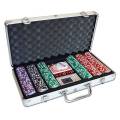 "ROYAL FLUSH" 300 Poker Chips Set - made of ABS plastic with 11.5g - comes with 2 decks of cards and accessories.