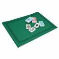 "GAME MAT + CARDS" - Ducale French game - green felt - 40x60 cm - 2 decks of cards.