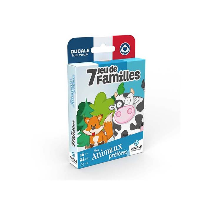 7 Familien "MEINE LIEBLINGSTIERE" - Das französische Spiel von Ducale 

Das Brettspiel "MEINE LIEBLINGSTIERE" ist ein beliebtes 