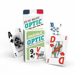 "JEU DE BELOTE OPTIC" - Ducale das französische Kartenspiel.