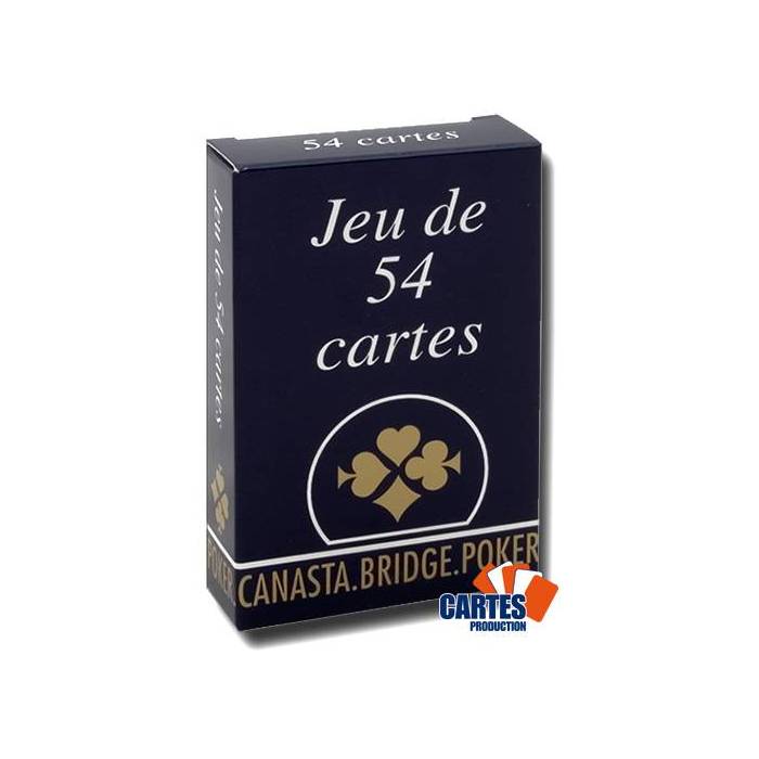 Gauloise - Jeu de 54 cartes cartonnées plastifiées – 4 index standards – portraits français - dos rouge