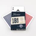 Fournier "18 VICTORIA" - a set of 54 plastic-coated cardboard cards - with 2 standard indexes.