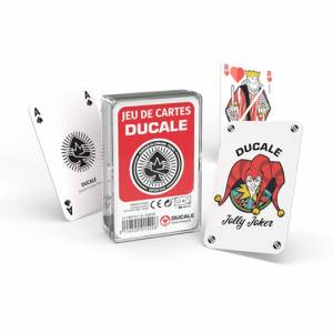 "54 KARTY" francuska gra karciana Ducale - Plastikowe pudełko