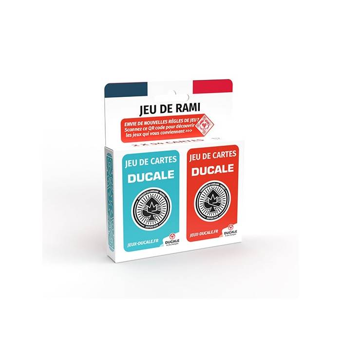 "JEU DE RAMI" Ducale le jeu français - 2 jeux de 54 cartes