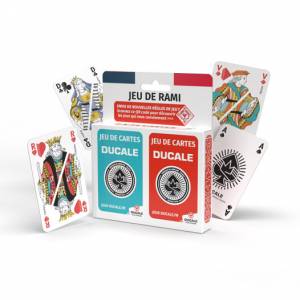 "JUEGO DE RUMMY" El juego francés Ducale - 2 juegos de 54 cartas.