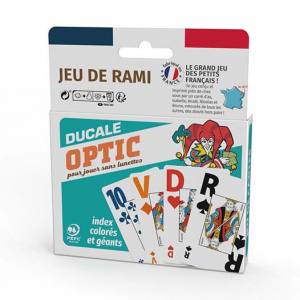 "Juego de Rummy Optic" De Ducale, el juego francés - 2 juegos de 54 cartas.