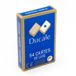 "DUCALE DE LUXE" – Dos Odéon – jeu de 54 cartes cartonnées plastifiées