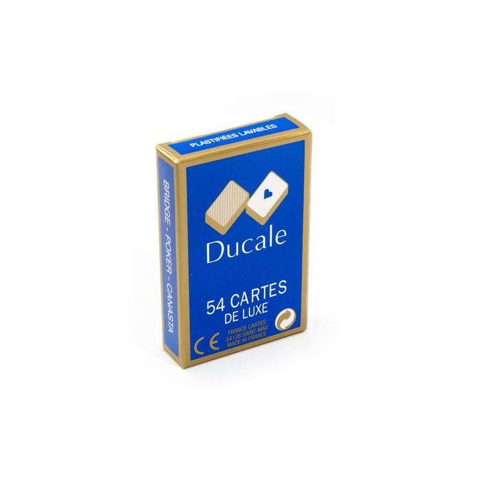 "DUCALE DE LUXE" - Dorso Odéon - set di 54 carte in cartoncino plastificato.