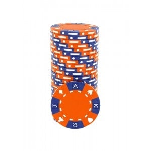 Jetons de poker AK - en Clay Composite – rouleau de 25 jetons – 14 g