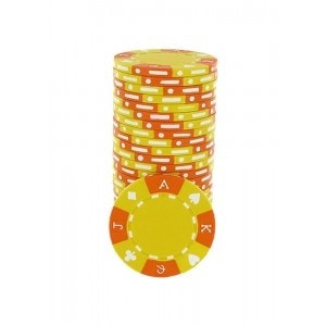 Jetons de poker AK - en Clay Composite – rouleau de 25 jetons – 14 g