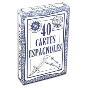 Cartas Españolas Ducale - juego de 40 cartas de cartón plastificadas.