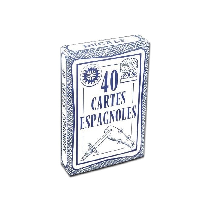 Cartas Españolas Ducale - juego de 40 cartas de cartón plastificadas.