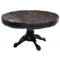 Round Poker Table Cover – in faux leather – elastic edges – 140 cm