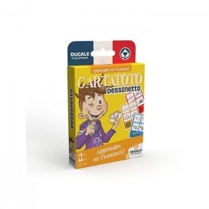 "CARTATOTO 1" pack includes a deck of cards specially designed to help children learn and review various subjects such as number