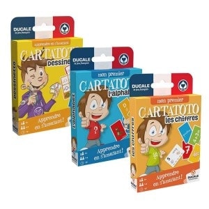 Pack "CARTATOTO 1"

Pack "CARTATOTO 1" ist ein lustiges und pädagogisches Spiel für Kinder im Alter von 3 bis 6 Jahren. Das Set 