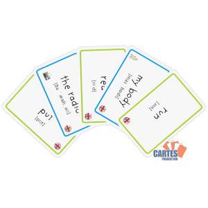 "CARTATOTO ANGLAIS N3" Les verbes courants – jeu de 110 cartes cartonnées plastifiées