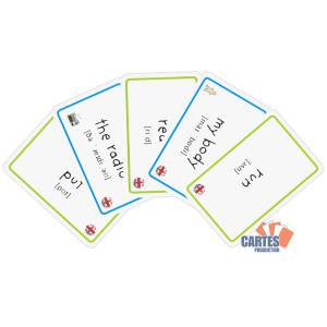 "CARTATOTO ENGLISH N3" Common Verbs - Game of 110 laminated cardboard cards