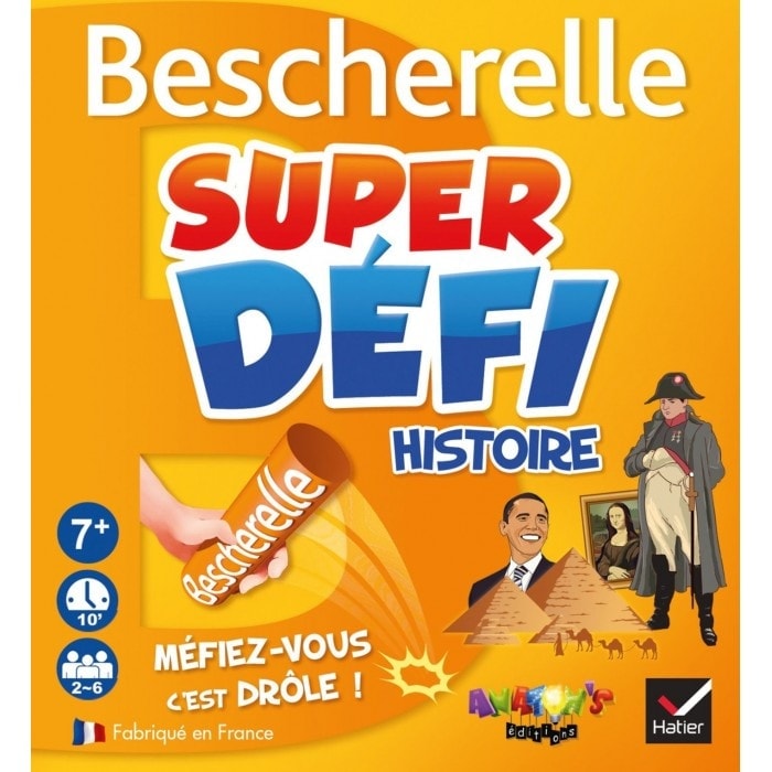 "BESCHERELLE SUPER CHALLENGE HISTORY" translates to "BESCHERELLE SUPER CHALLENGE HISTORY" in English.