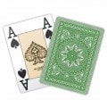 14-game pack of Modiano "CRISTALLO" playing cards - Green.