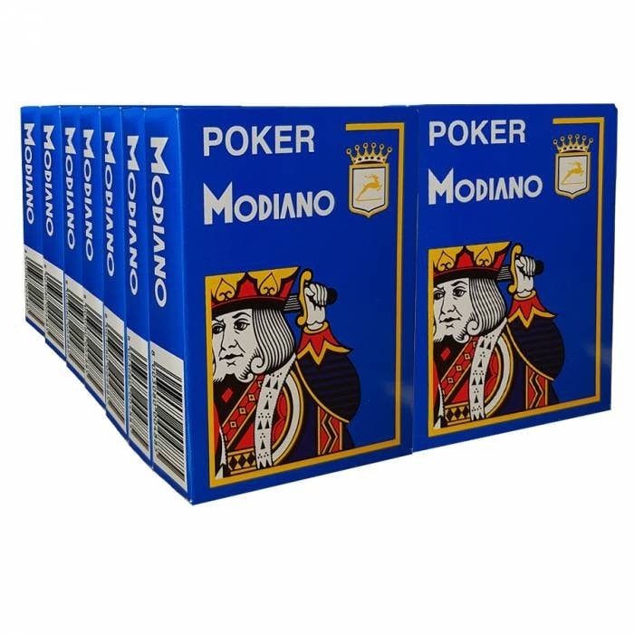 Kaartspellen van 14 Modiano "CRISTALLO" - Blauw