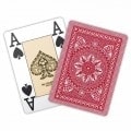 14-game pack of Modiano "CRISTALLO" playing cards - Red.