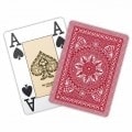 Set of 14 Modiano "CRISTALLO" Playing Cards - Red color.