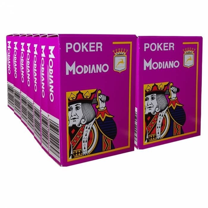 Kartusche mit 14 Modiano "CRISTALLO" Spielkarten - Violett