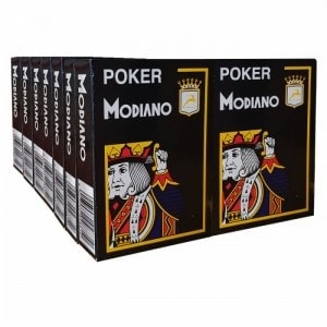 Set of 14 Modiano "CRISTALLO" Playing Cards - Black