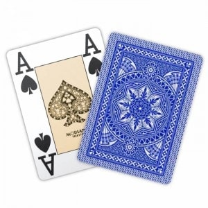 14-pack of Modiano "CRISTALLO" playing cards - Dark Blue.