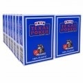 Pack of 14 Modiano "TEXAS POKER HOLD EM" playing cards - BLUE.