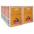 Kartusche mit 14 Modiano-Spielen "TEXAS POKER HOLD EM" - Orange